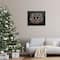 Stupell Industries Merry & Bright Poinsettia Wreath Framed Floater Canvas Wall Art